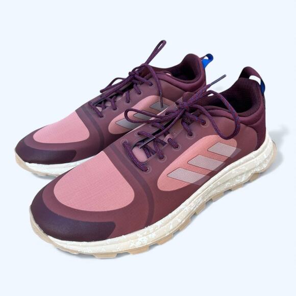 Adidas Response Trail X Running Shoes Sneakers Maroon Raw Pink Linen Women's 9.5 - Picture 2 of 9